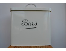 New Design Cream Enamel  Welsh  "Bara"  Bread Bin